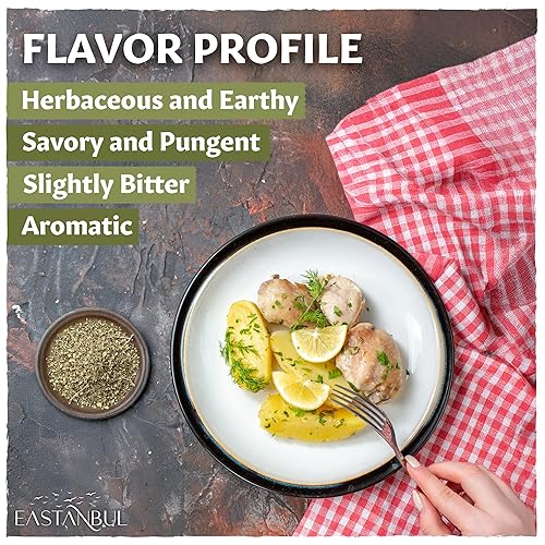 Miniatura 6 de Eastanbul Hojas de orégano, condimento de orégano seco de 1.4 onzas, orégano seco y puro, orégano molido, hojas de orégano mediterráneo,