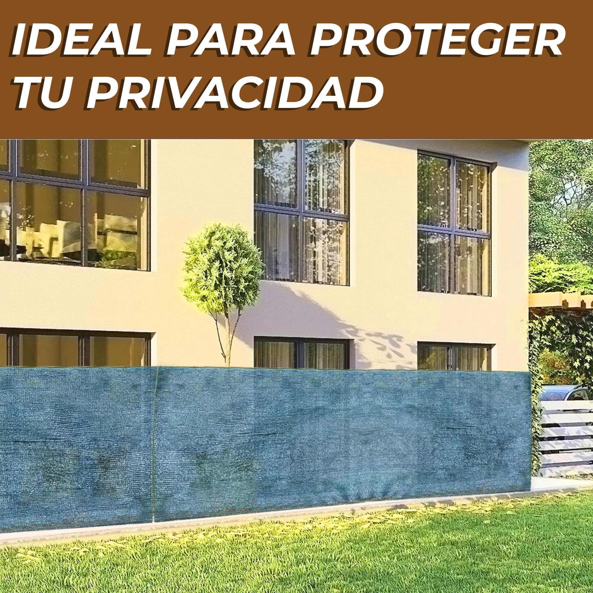 ESTO Red de sombra 90 % de sombra, diferentes tamaños, tela de privacidad, tejido cortavientos, red para vallas de jardín, balcón o terraza, lona de sombra verde (1,5 x 50 metros)