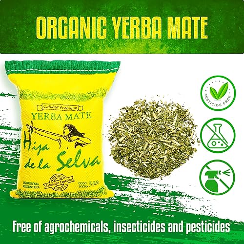 Miniatura 4 de THE ARG Hija de la Selva Té orgánico de yerba mate de hojas sueltas de yerba mate orgánica yerbamato de hojas sueltas 1764oz