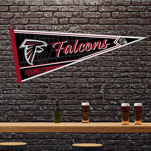 Vista 53 de Rico Industries NFL Football Classic - Banderín de fieltro de 12 x 30 pulgadas para decoración de pared, ideal para el hogar, dormitorio, decoración