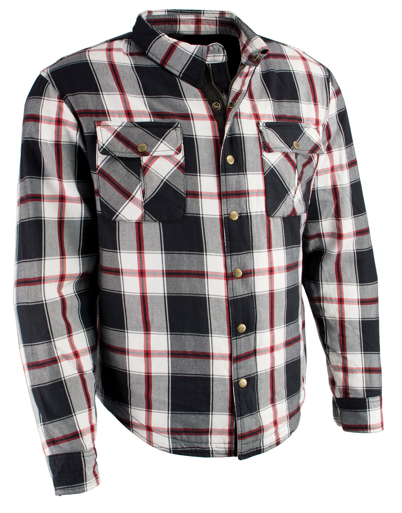 Armored Flannel Biker Shirt 
