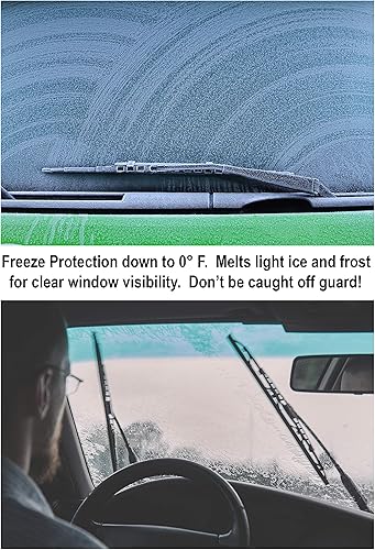 Miniatura 5 de Prestone Líquido limpiaparabrisas 2 en 1 para todas las estaciones durante todo el año, 0 grados (1 galón), naranja