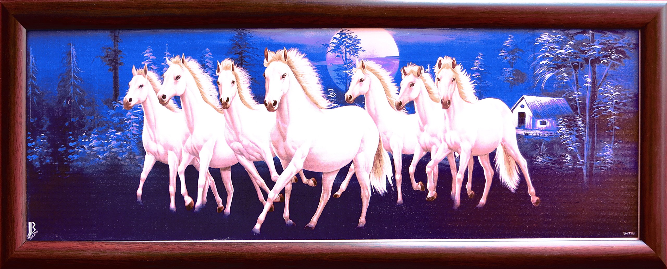 Amazon.com: Handicraft Store Seven White Horses Running in ground