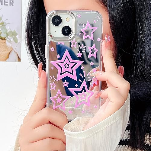 Miniatura 4 de Dhzik Pink Star Y2K - Funda para iPhone 12 Pro Max, diseño bonito y moderno con diseño de estrella para iPhone 12 Pro Max