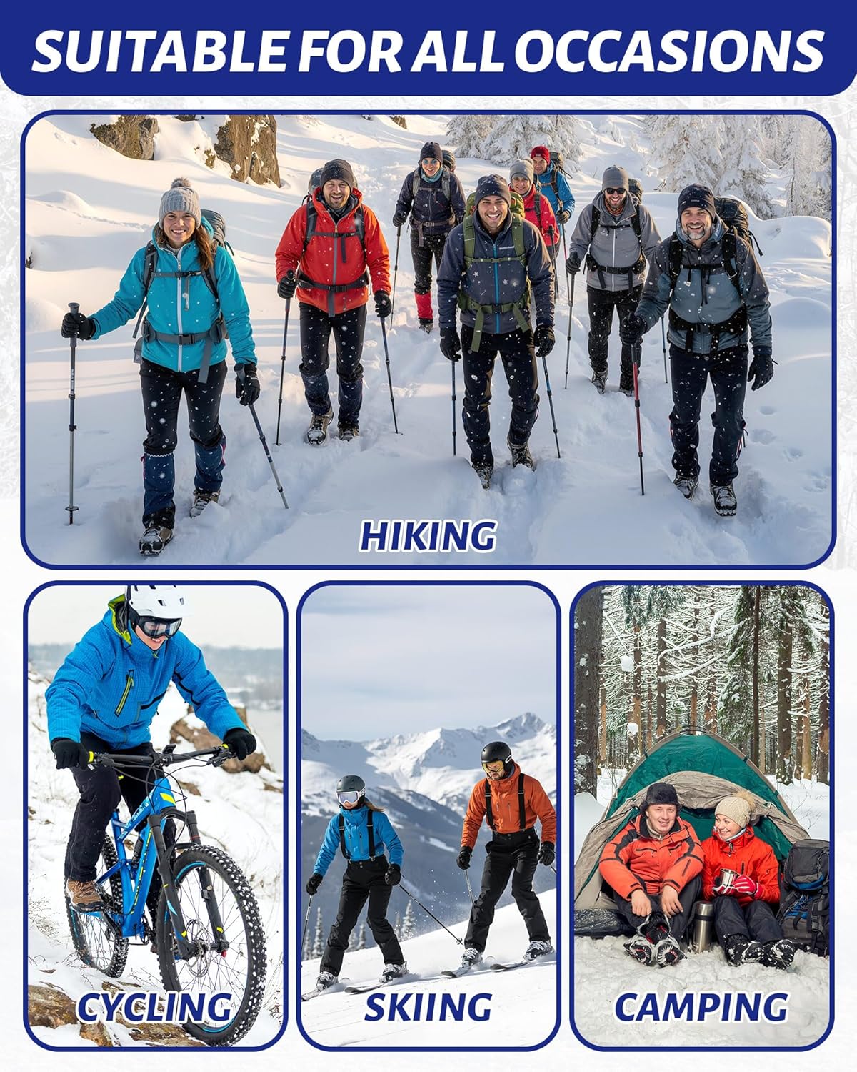 200 Pairs Thermal Homeless Socks Bulk for Men Warm Thick Winter Unisex One Size Socks for Cold Weather Accessory, Homeless Care Package and Donation Supplies - Image 6