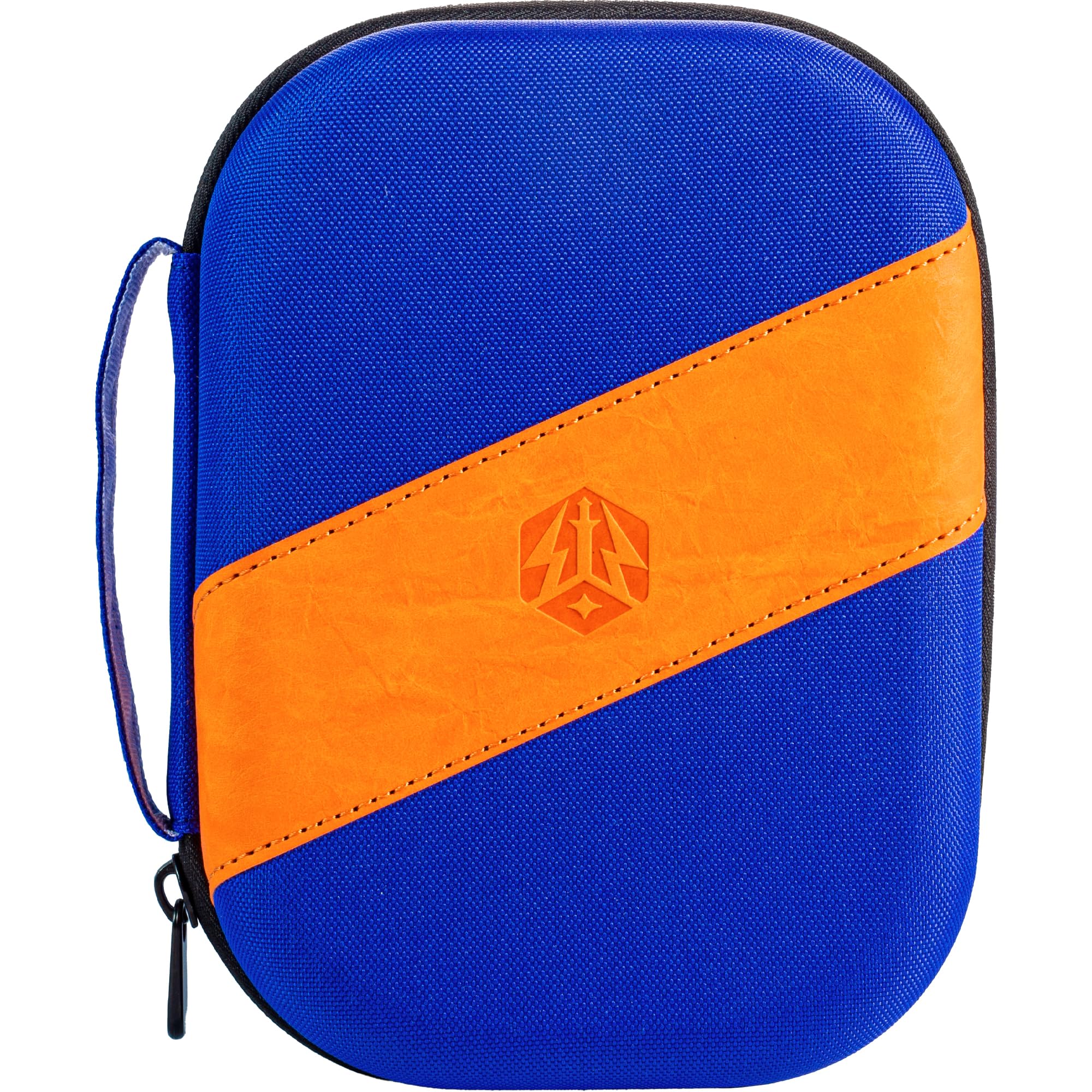 Caliburn 2Lips Darts Case | Premium Dart Storage Holder with Zipper | Fits Fully Assembled Darts & Accessories (Blue & Orange)
