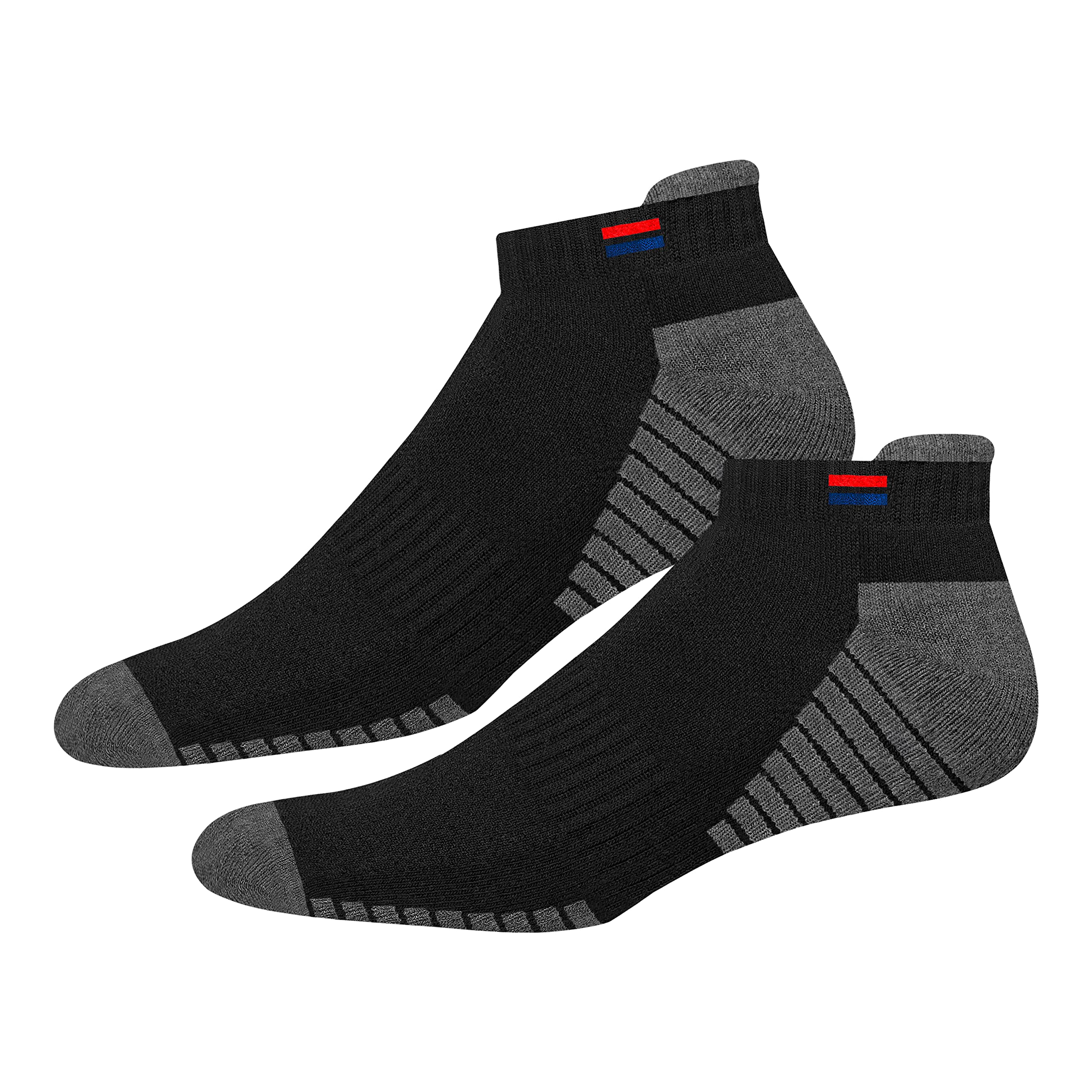 NAVYSPORT Chaussettes de Sport Basses Homme Coton Coussin Coussin - Lot de 6 Paires Chaussettes Courtes Femme