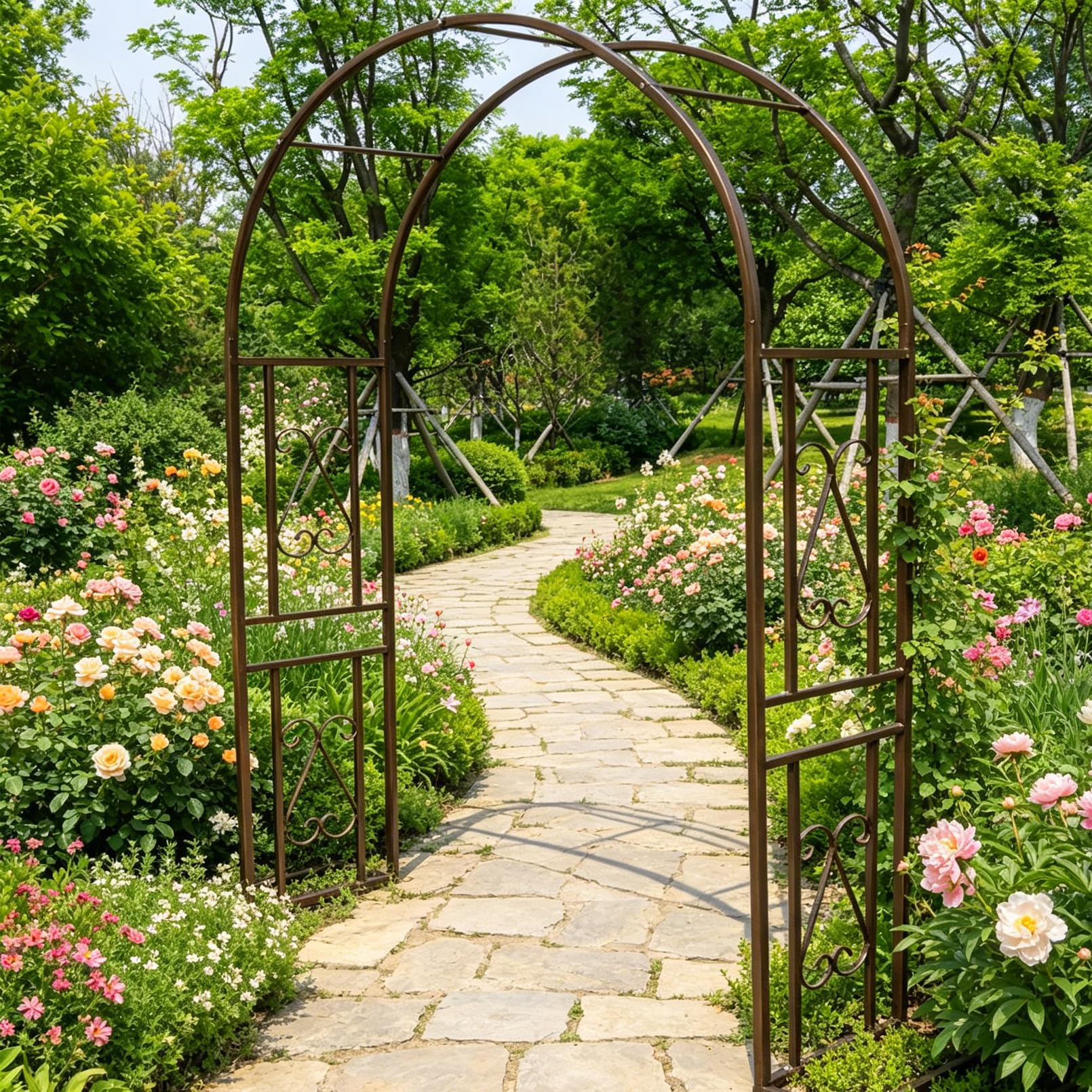 Arche Jardin，Arche de Jardin，Arceau à Rosiers，pergola en Metal