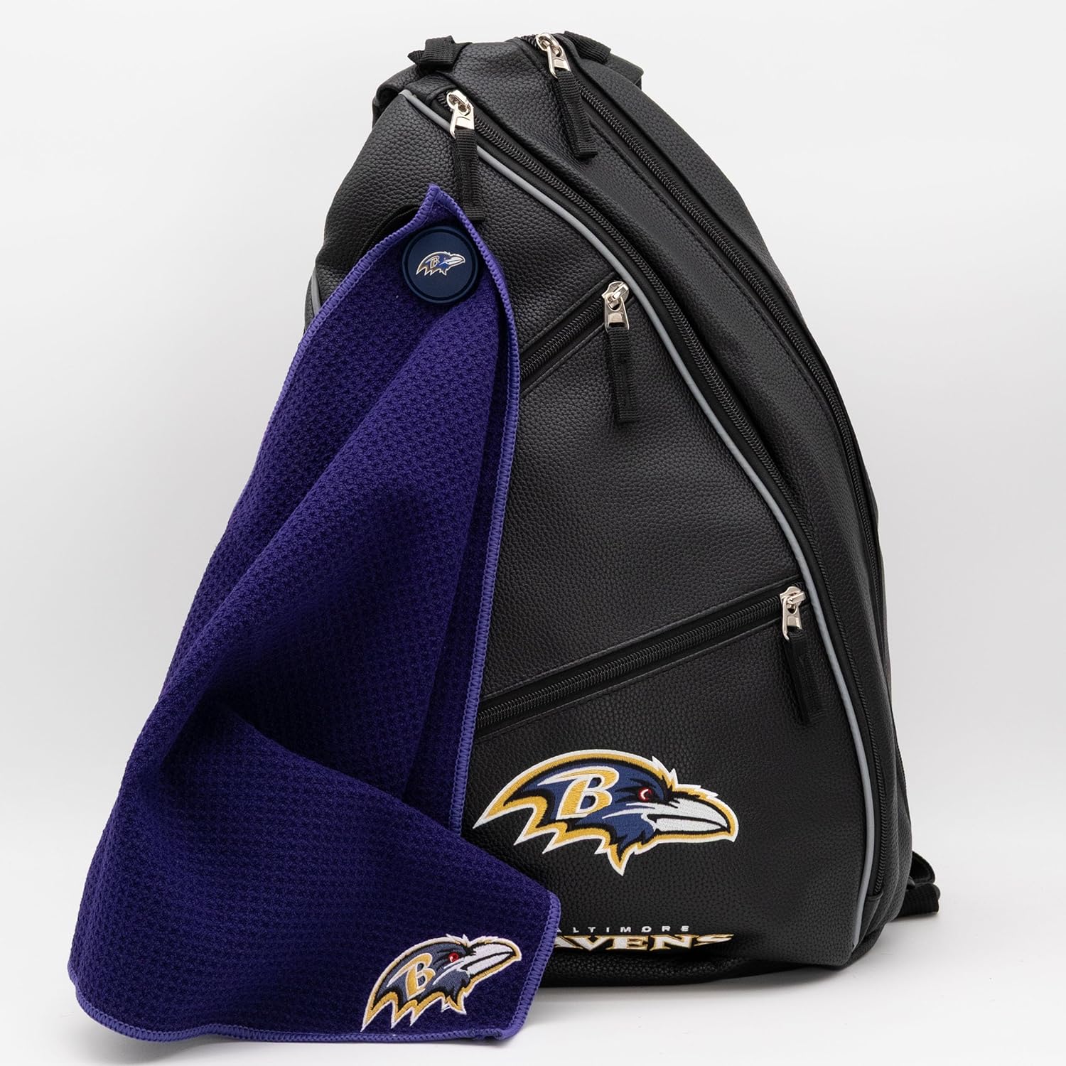 Team Golf PU Leather Backpack, Multi Team Colors, Large