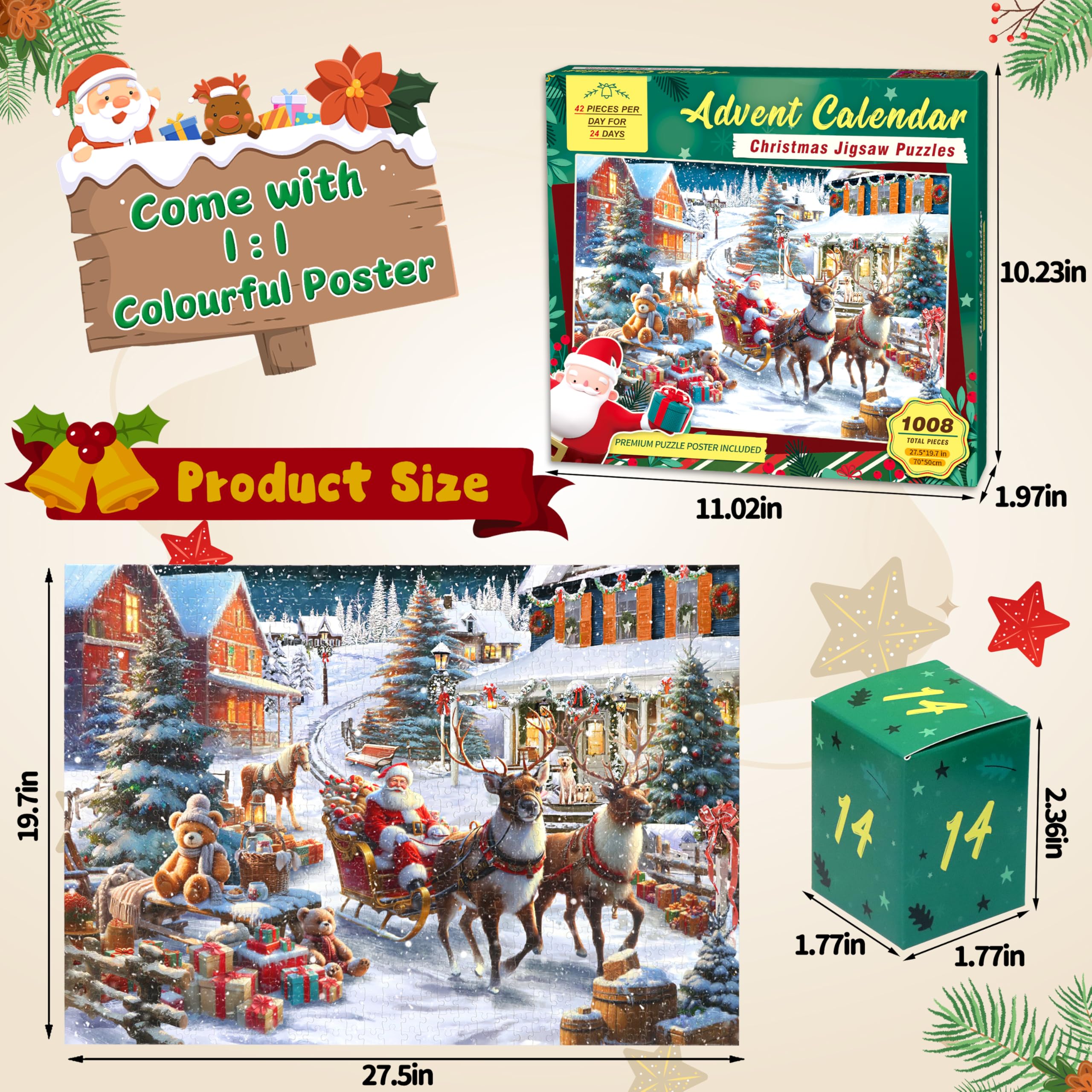 Amazon.com: Bestbase Advent Calendar 2025 Puzzles for Adults