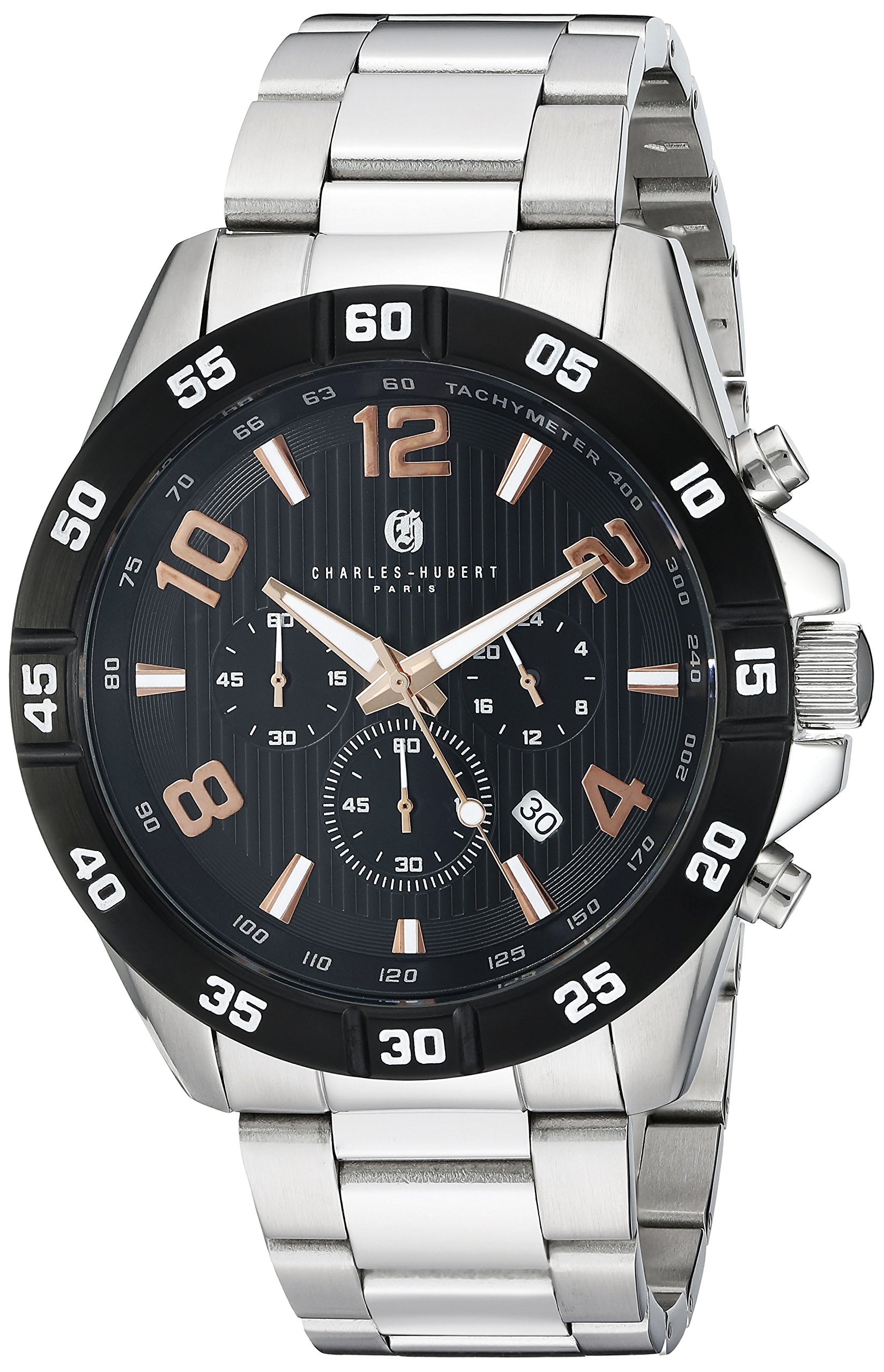 Charles-Hubert, Paris Mens 3977-B Premium Collection Analog Display Japanese Quartz Silver Watch (B013GLPFTU) Amazon Price History, Amazon Price Tracker