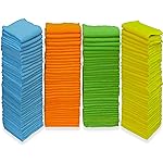 Simple Houseware Microfiber Cleaning Cloth 150 Pack, 12 x 16, 4 Colors