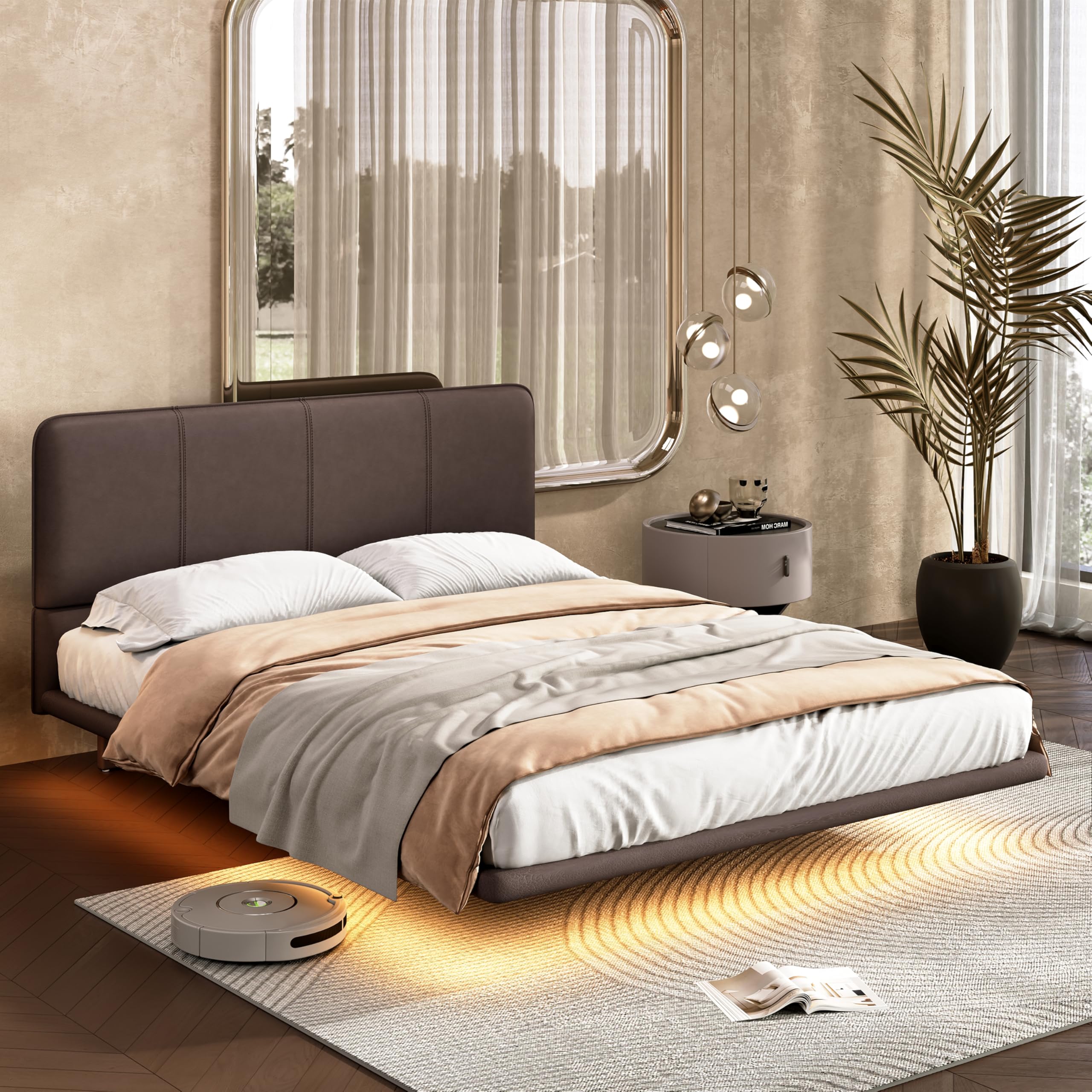 Photo 1 of Christopher Knight Home Full Size Floating Bed Frame