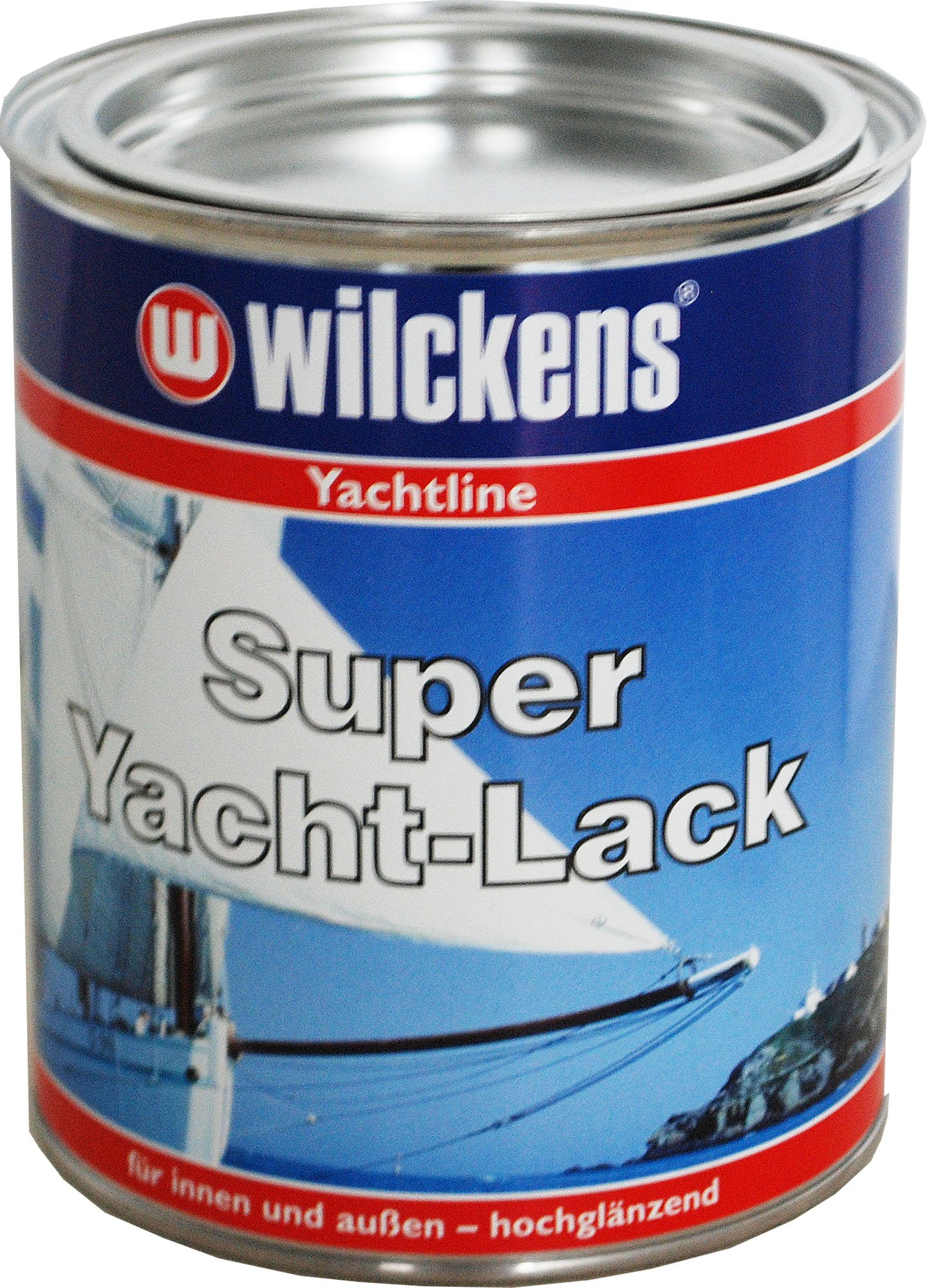 Wilckens Super lakier jachtowy o wysokim połysku, RAL 9005 głęboka czerń, 750 ml 14690500050