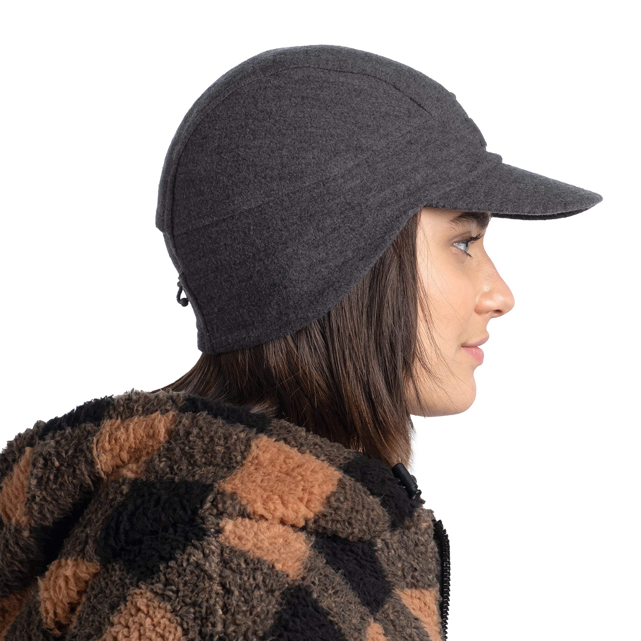 Buff Merino Wool Pack Cap Basecap Wollcap Merinocap Baseball Cap Wintercap Trasera Cerrada