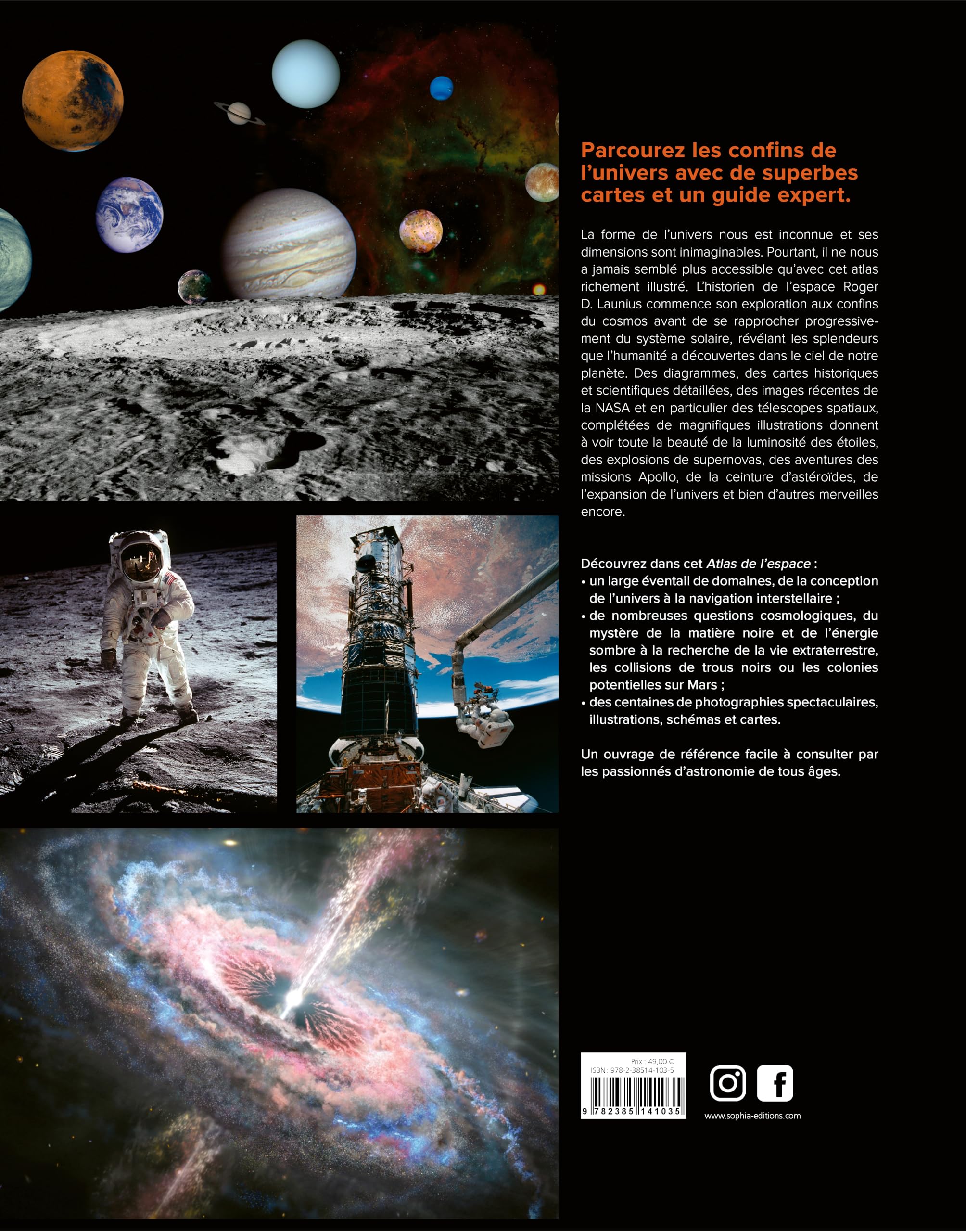 Atlas de l'espace: Une cartographie de l'univers du big bang au futur