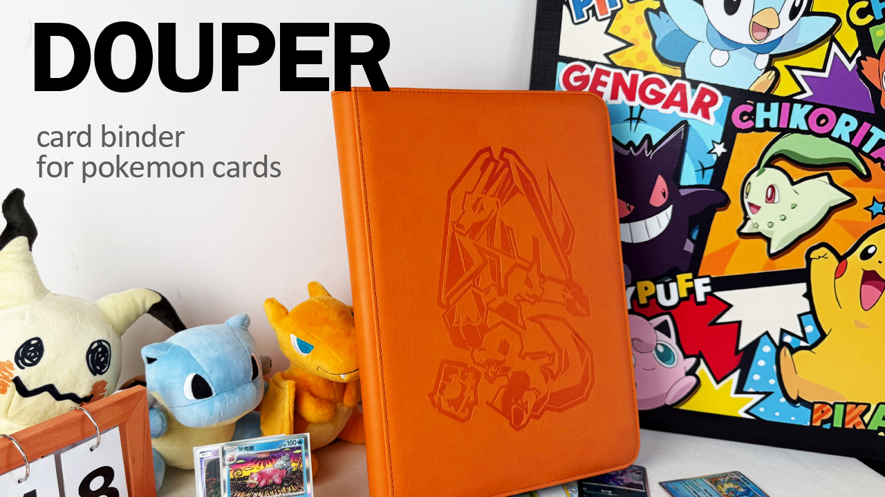 Card Binder 9 Pocket Trading Card Zip Binder