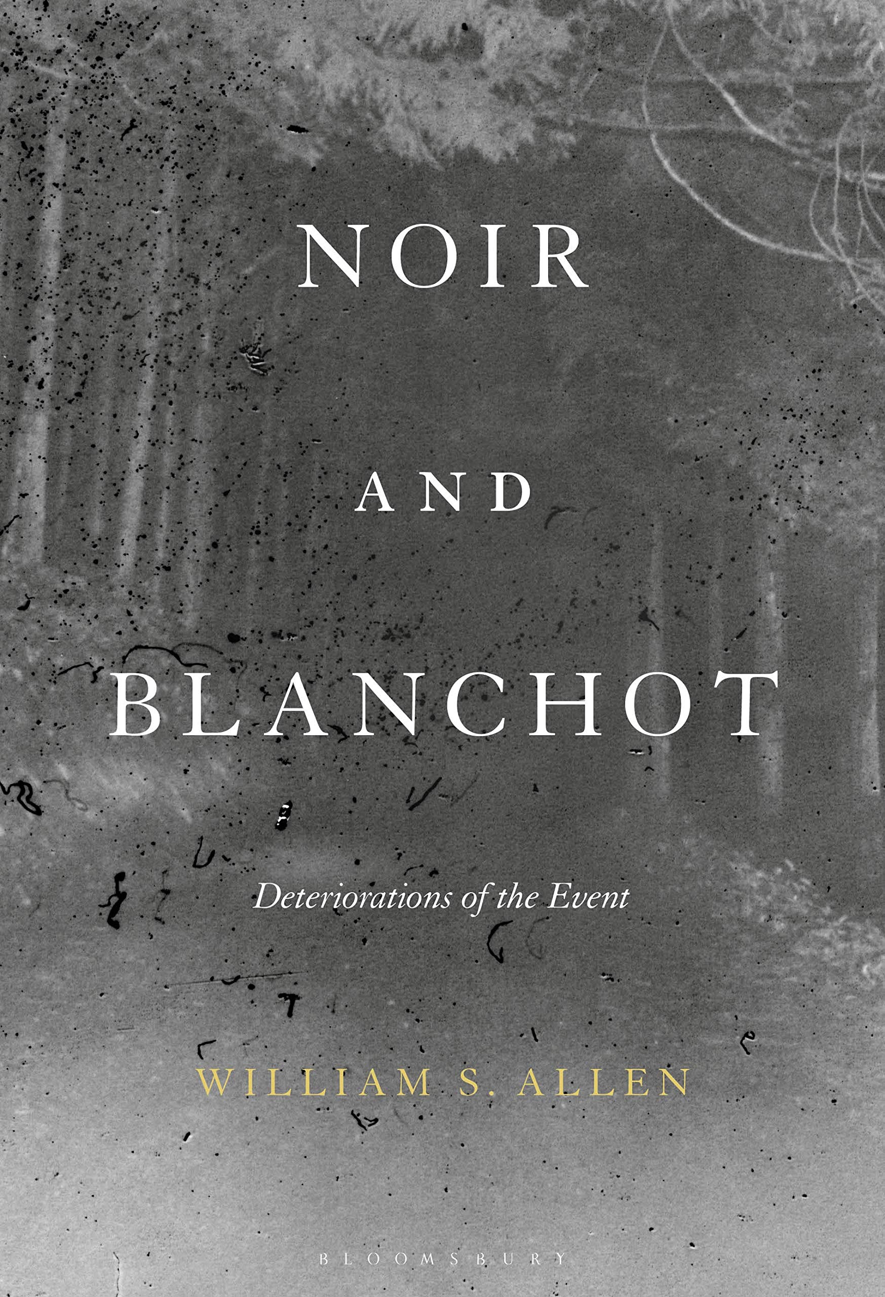 Noir and Blanchot Livre critique de littérature et philosophie anglaise pour chercheurs