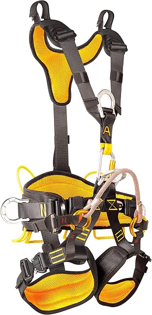 ENJOHOS Climbing Harness, Removable Fall Arrest Harness, Climbing Harness Full Body, Full Arrest Body Fall Protection Harness, Safety Harness for Tree Rock Climbing, Mountaineering, Rappelling