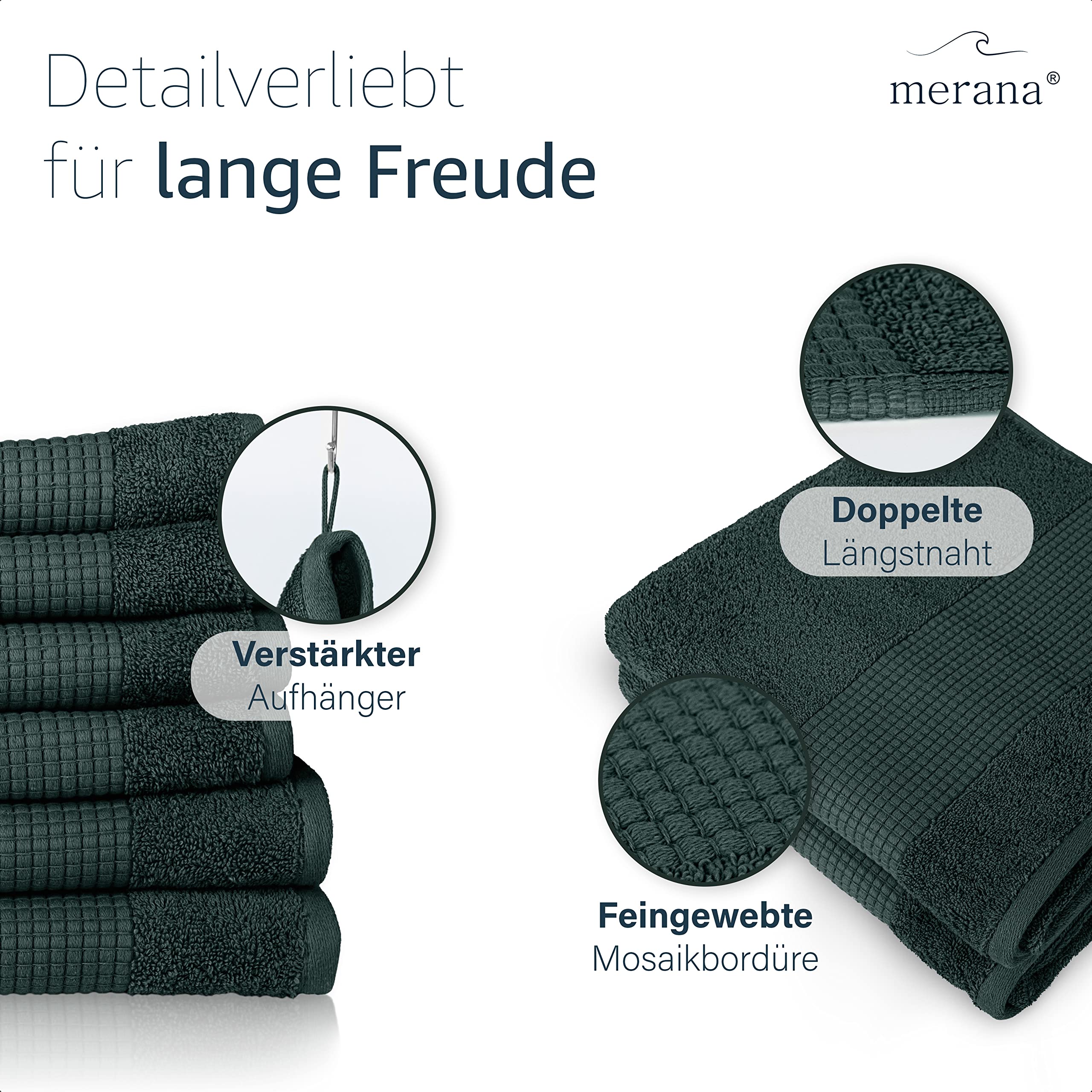 Merana Rome Sauna Towel for Men and Women 590 GSM Absorbent - Image 3