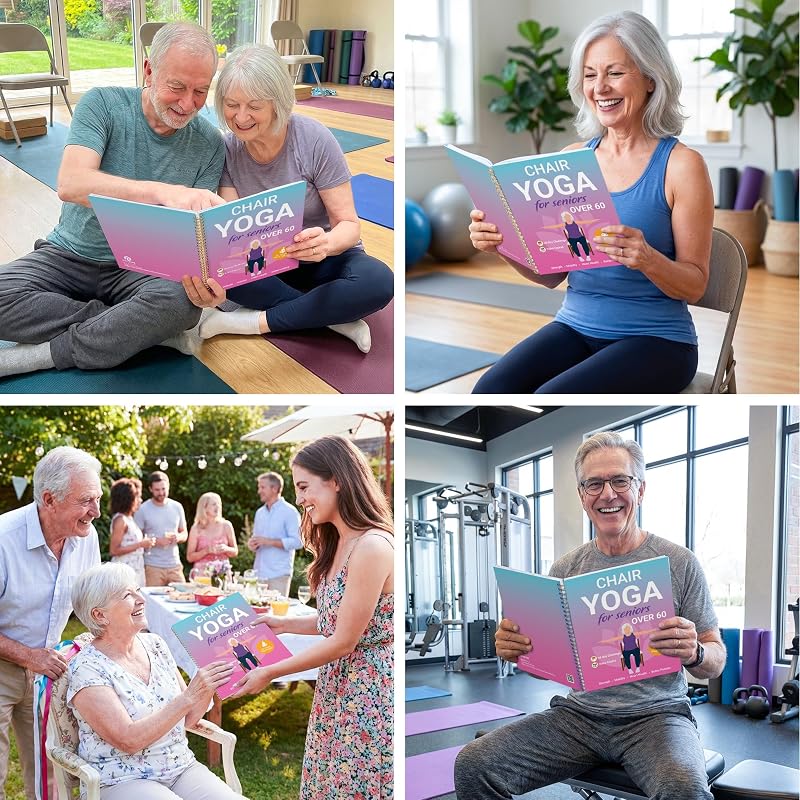 POCAZONE Chair Yoga Book for Seniors Over 60, 30-Day Exercise & Video Guide image 7