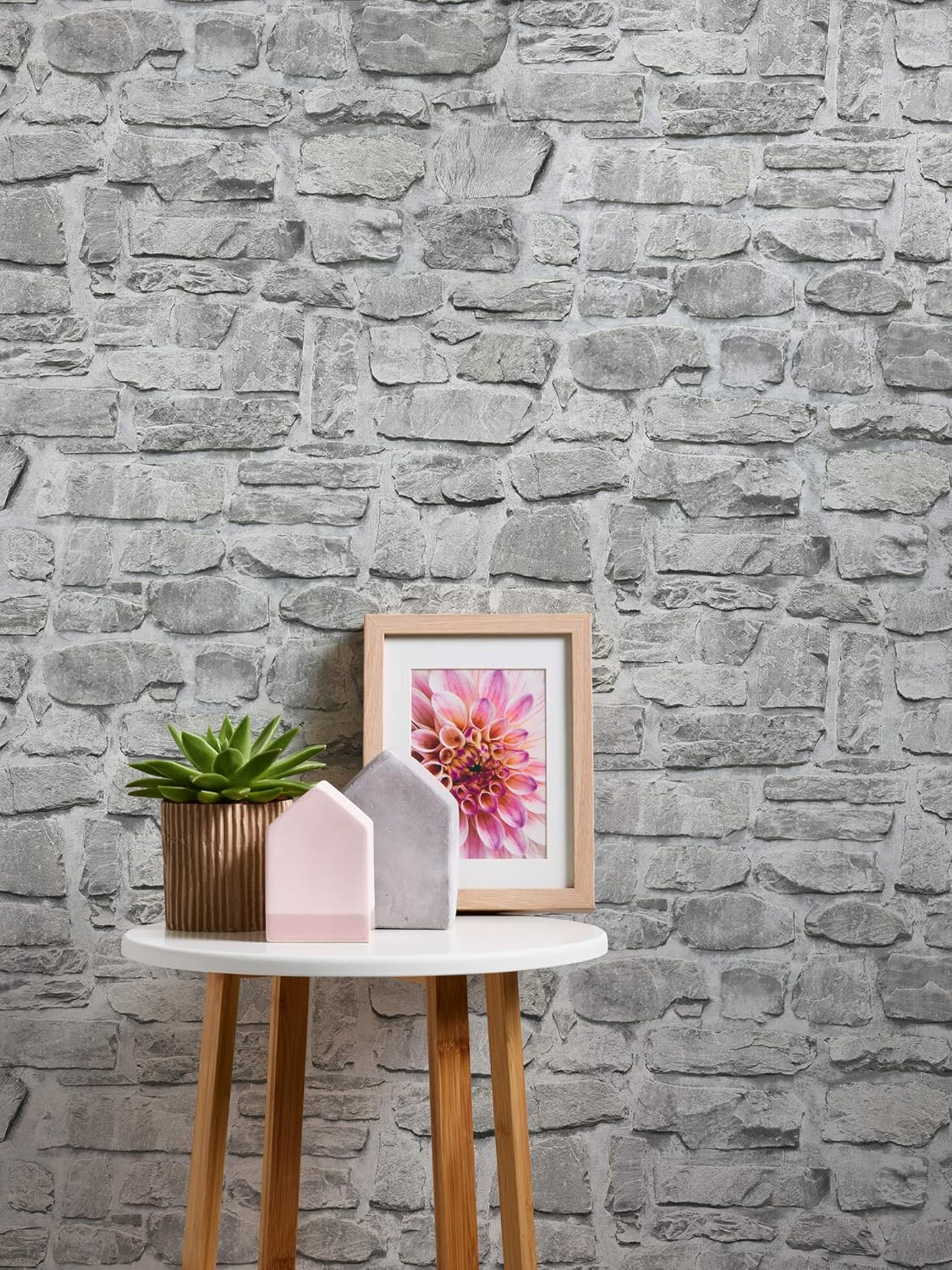 Brick Wallpaper Elements A.S. Création Non-Woven Wallpaper 10.05 m x 0.53 m Grey Beige Made in Germany 363701 36370-1