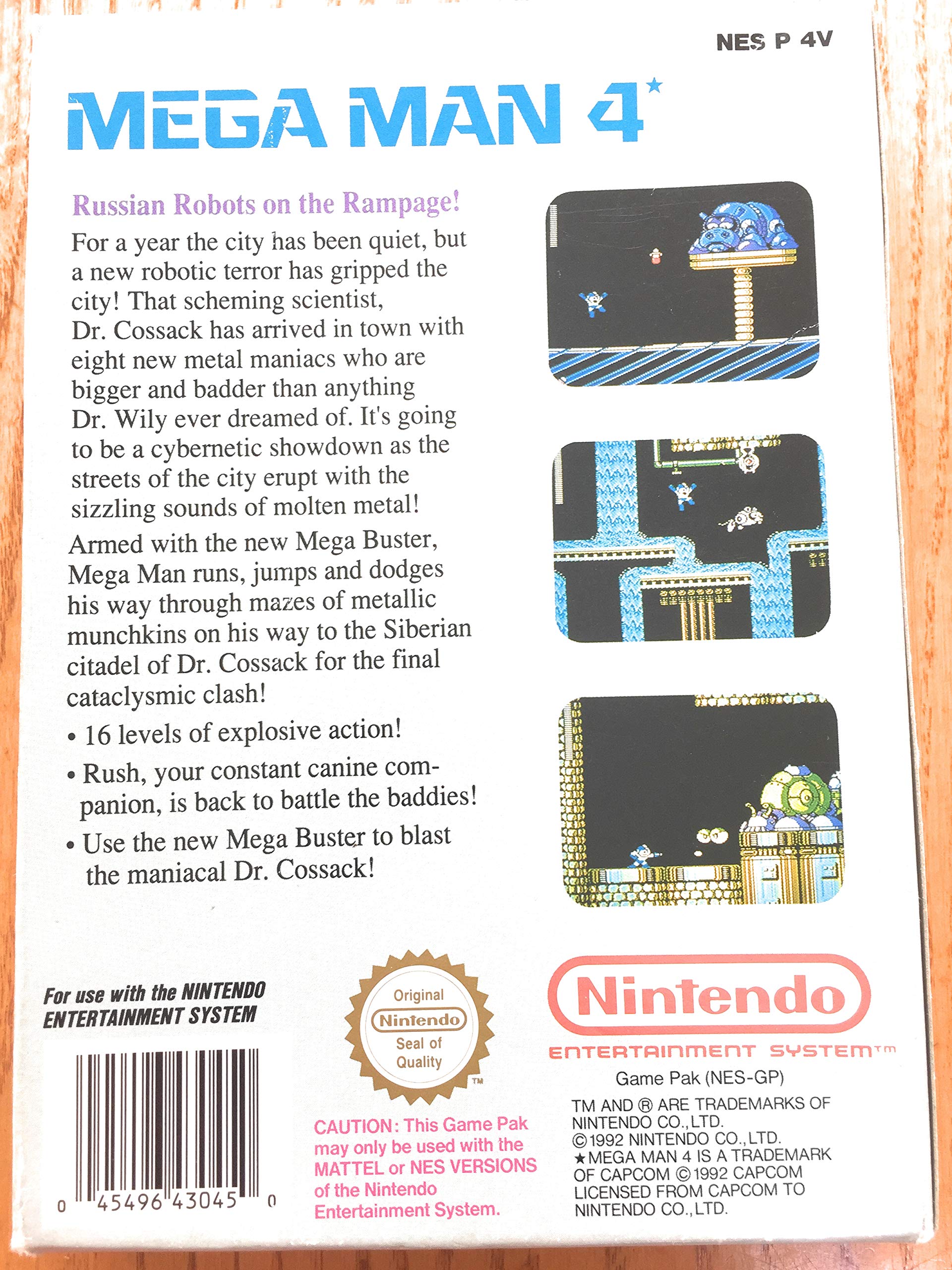 Mega Man 4 (Nintendo NES) gebr., gebraucht - sehr gut