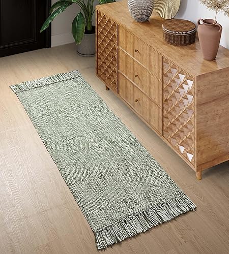 Miniatura 169 de Collive - Tapete de 27 x 43 pulgadas, lavable a máquina, para interiores y exteriores, de bajo perfil, suave algodón tejido a mano, para baño