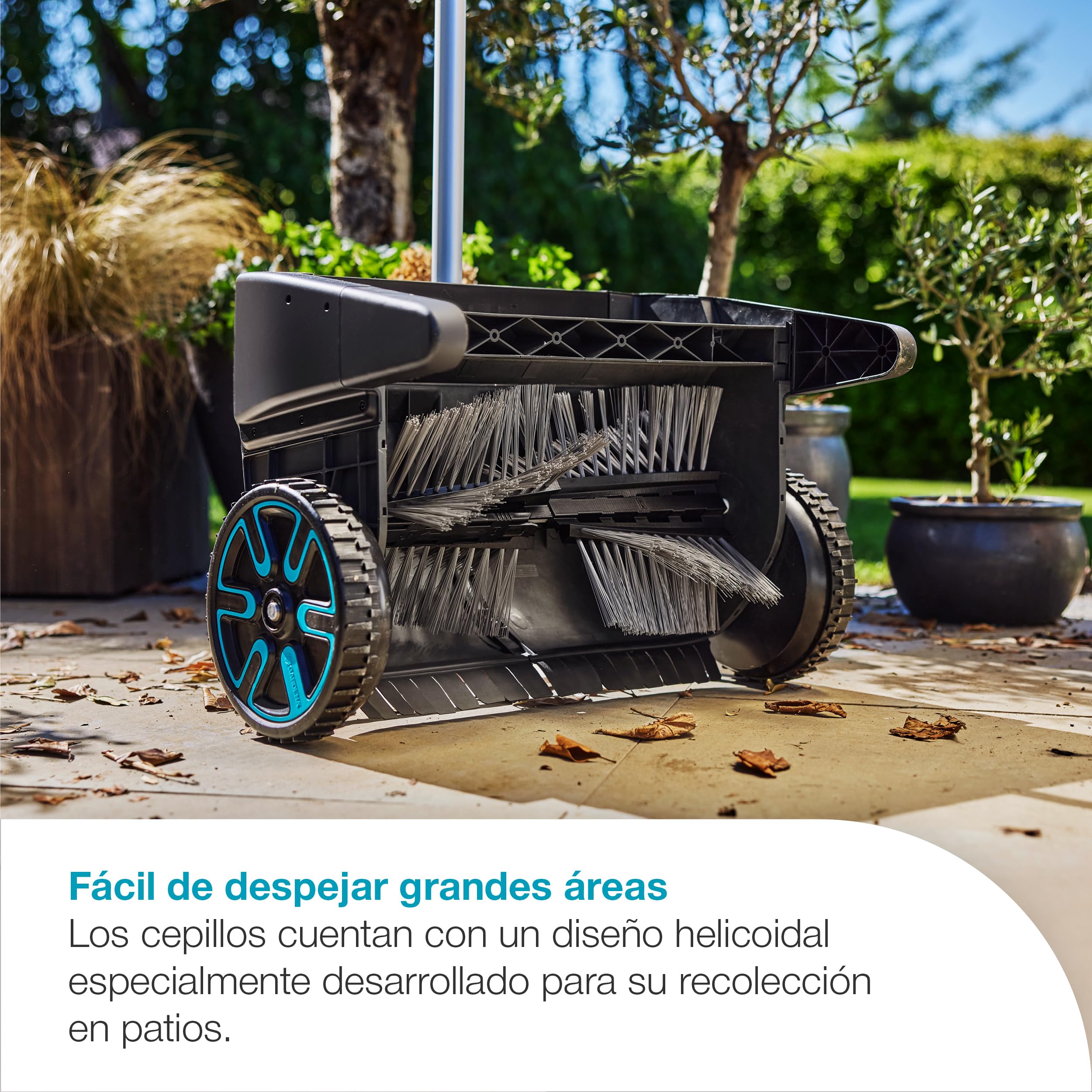 Gardena Retrofit Set Colector de Hojas para Terraza Asistente Jardín: Colección efectiva de Hojas en terrazas, Fácil Cambio de Pinceles, Accesorio de colector de Hojas (3568-20)