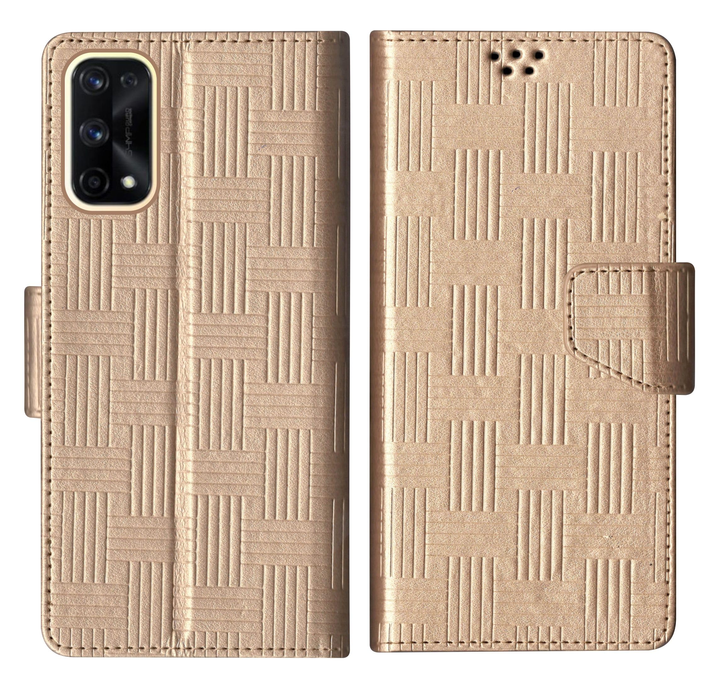 SBMS Realme X7 Pro 5G Flip Cover Back Cover Case with Magnatic Closure | Inbuilt Stand | Card & Money Pocket (Mat Gold) (B0CZNQD2MZ) Amazon Price History, Amazon Price Tracker
