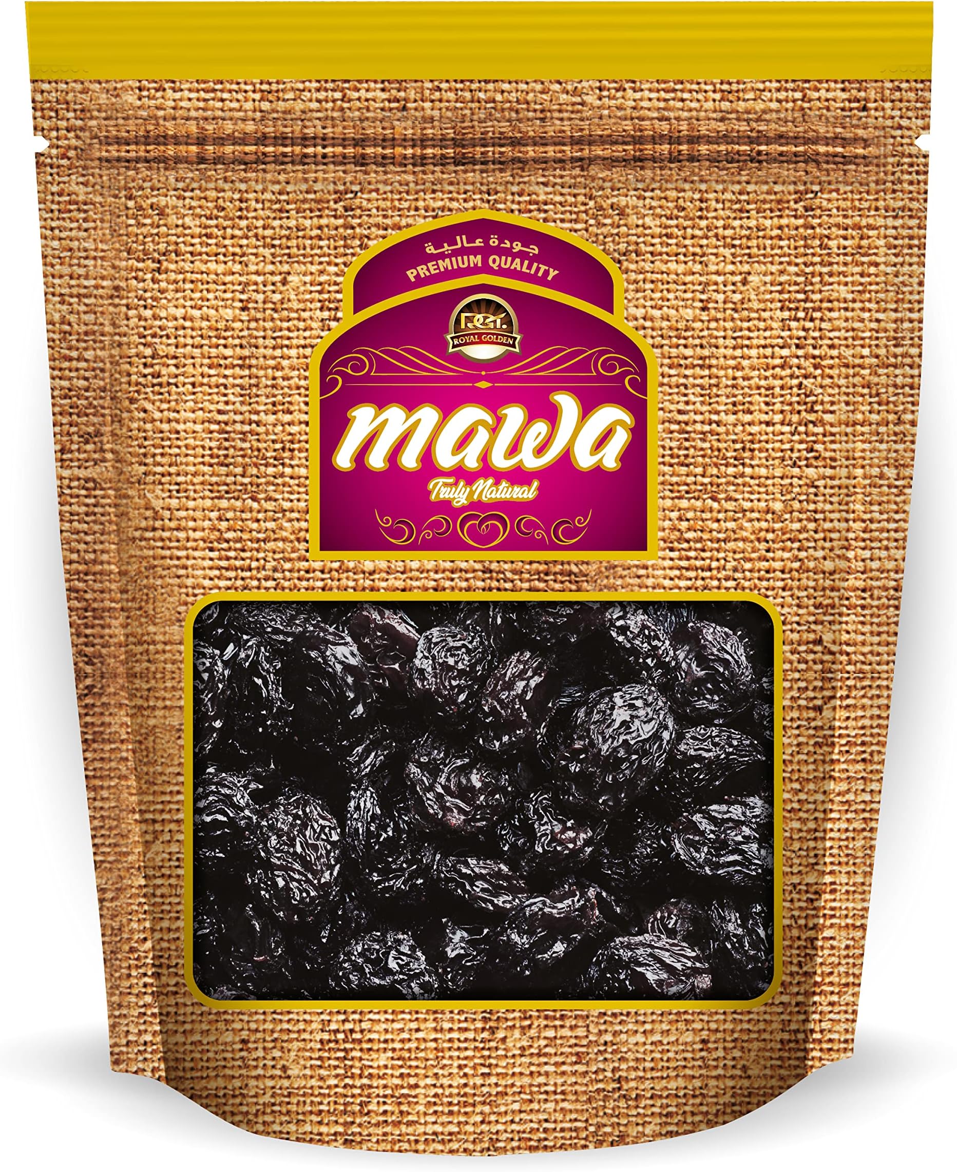 Mawa Raisins Black Jumbo (Chilean Raisins) Premium Large Seedless Dried | No Added Sugar | Vegan | Energy boost snack | Perfect for toppings | Whole dried Fruit | Resealable bag 1Kg
