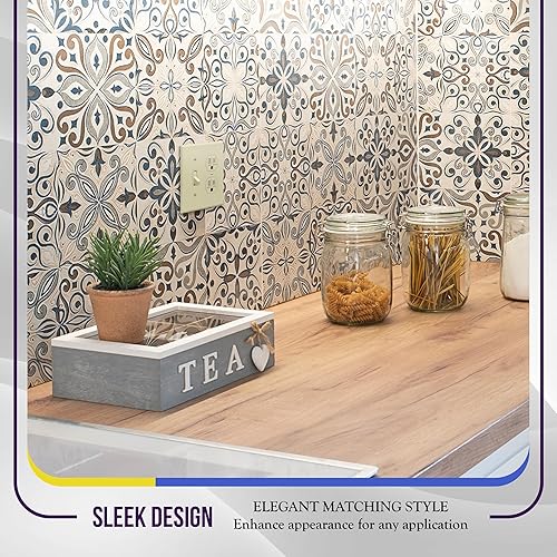 Miniatura 7 de ENERLITES 881121-I - Cubierta de pared para interruptor de luz de palancatoma de corriente dúplex, tamaño estándar de 2 segmentos 4.50 x 4.57