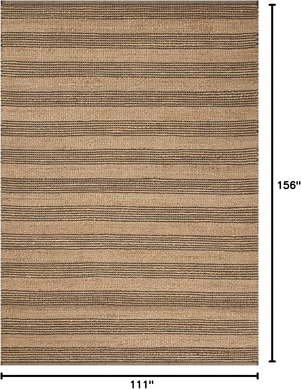 Loloi Chris Loves Julia Judy Collection JUD-06 Natural/Chocolate 9'-3" x 13' Area Rug
