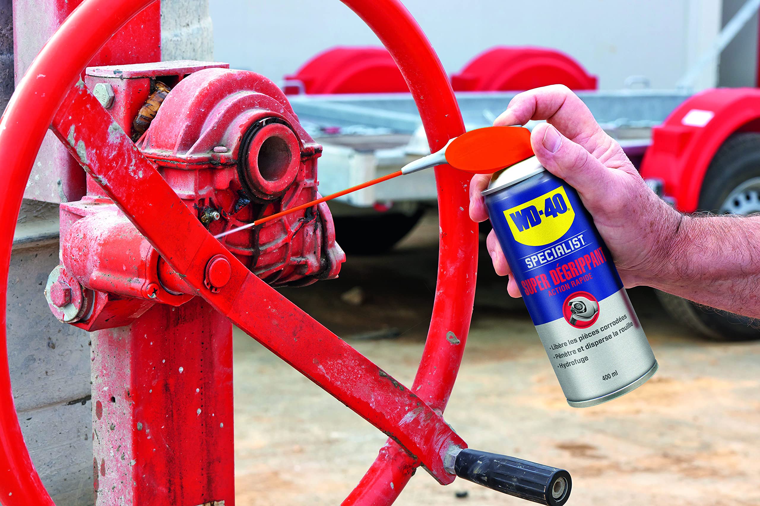 WD-40 Specialist • Super Dégrippant • Spray Double Position • Efficacité Immédiate • Dégrippe rapidement et facilement • Résistant à l'Eau • Compatible Tous Métaux • 400 ML • Carton de 12
