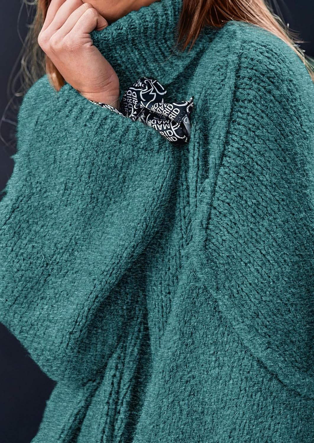 PRETTYGARDEN Women's 2026 Fall Turtleneck Oversized Sweaters Long Sleeve Chunky Knit Pullover Tops Winter Fashion Clothes - Image 4