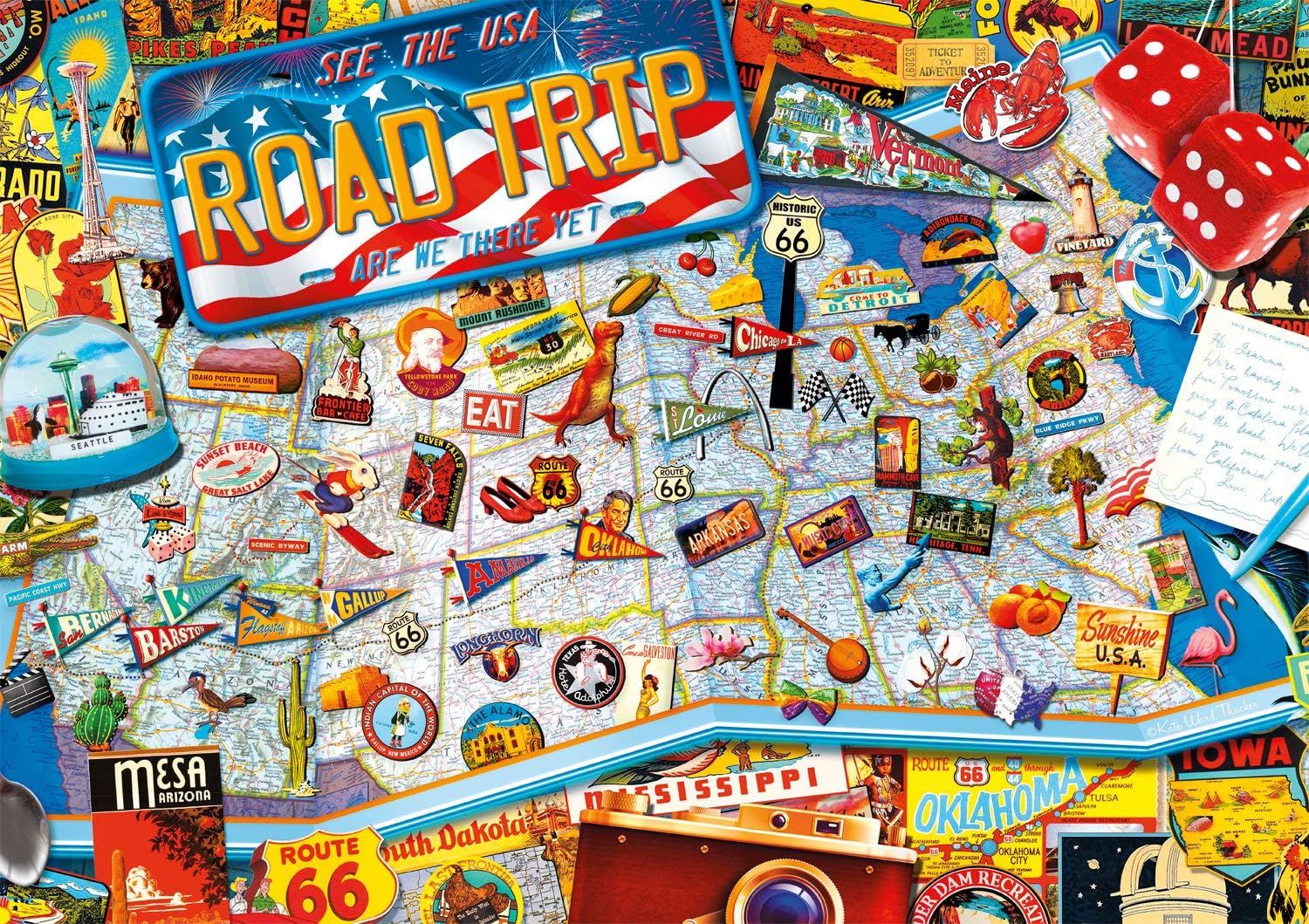 Buffalo Games - Road Trip - 300 Large Piece Jigsaw Puzzle