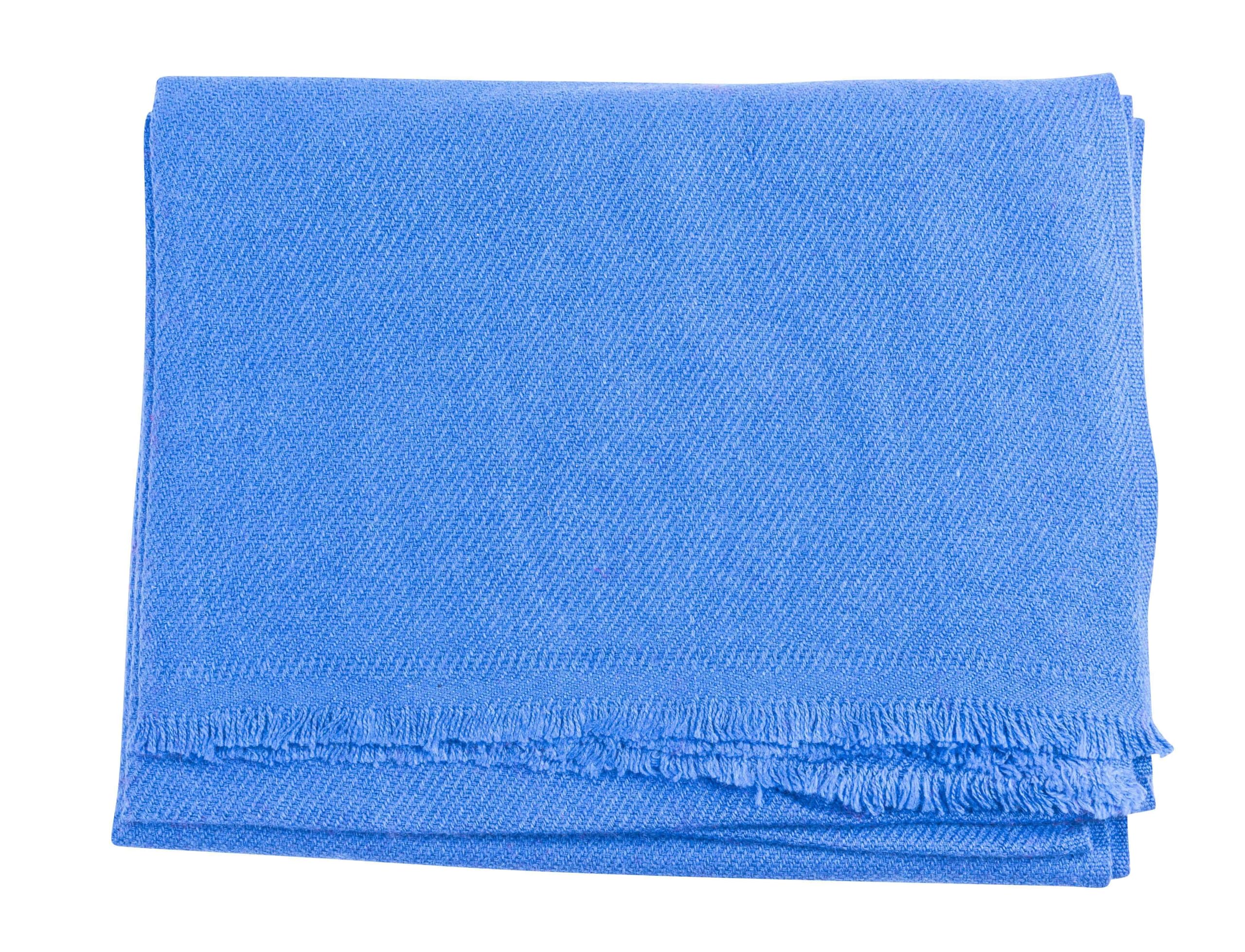 Bufanda de Cachemira - 100% Lana, 68x190 cm, Tejida a Mano en Nepal, Unisex, Monocolor, Lavado a Mano