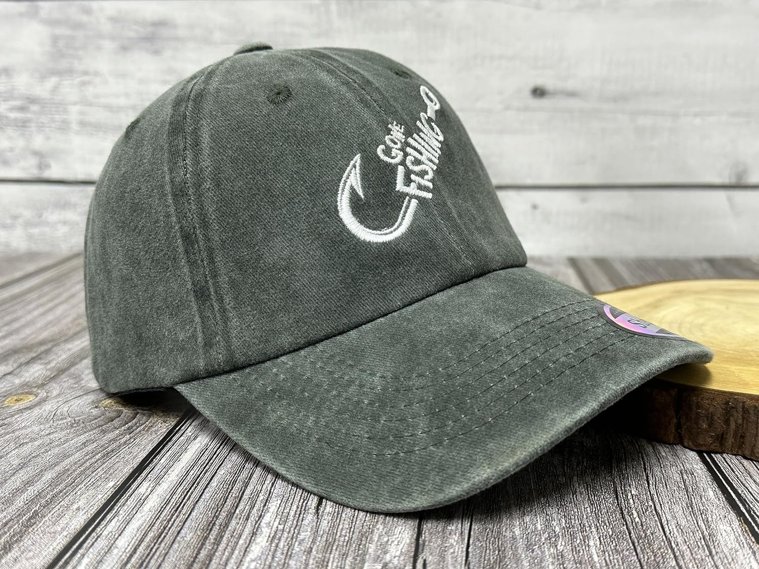 Embroidered Gone Fishing Hats - Image 2