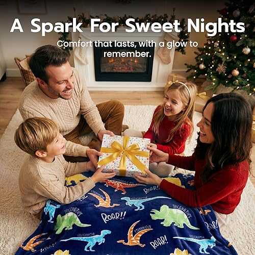 Miniatura 9 de Joiedomi Manta que brilla en la oscuridad, juguetes de dinosaurio para niños de 3 a 5 años, regalos de dinosaurios, juguetes para edades de 2, 3, 4,