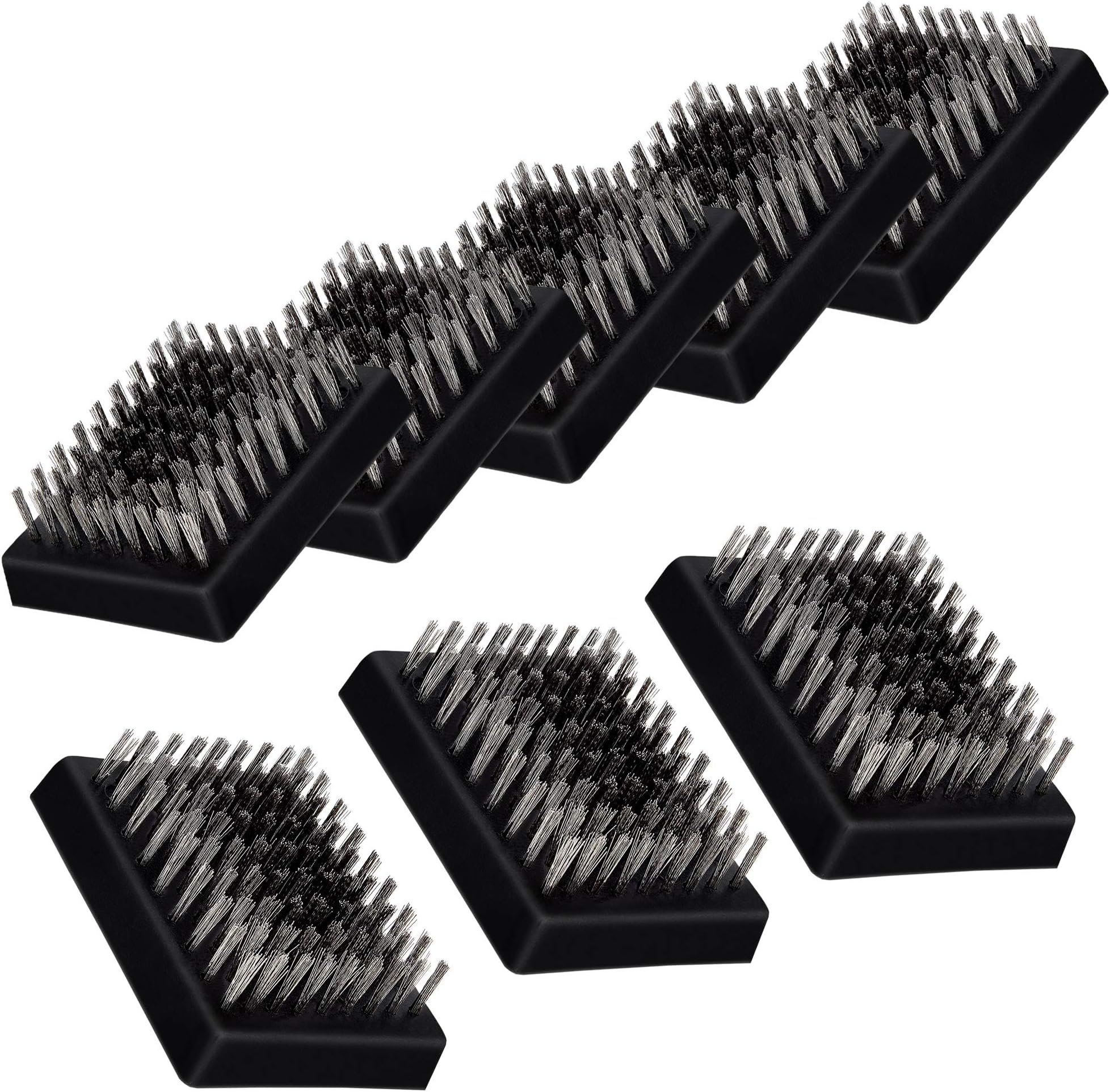 3.3" x 2.5" Grill Brush Replacement Heads Set of 8, Leonyo Grill Cleaning Brush Replaceable Heads, Barbecue Cleaner Refill