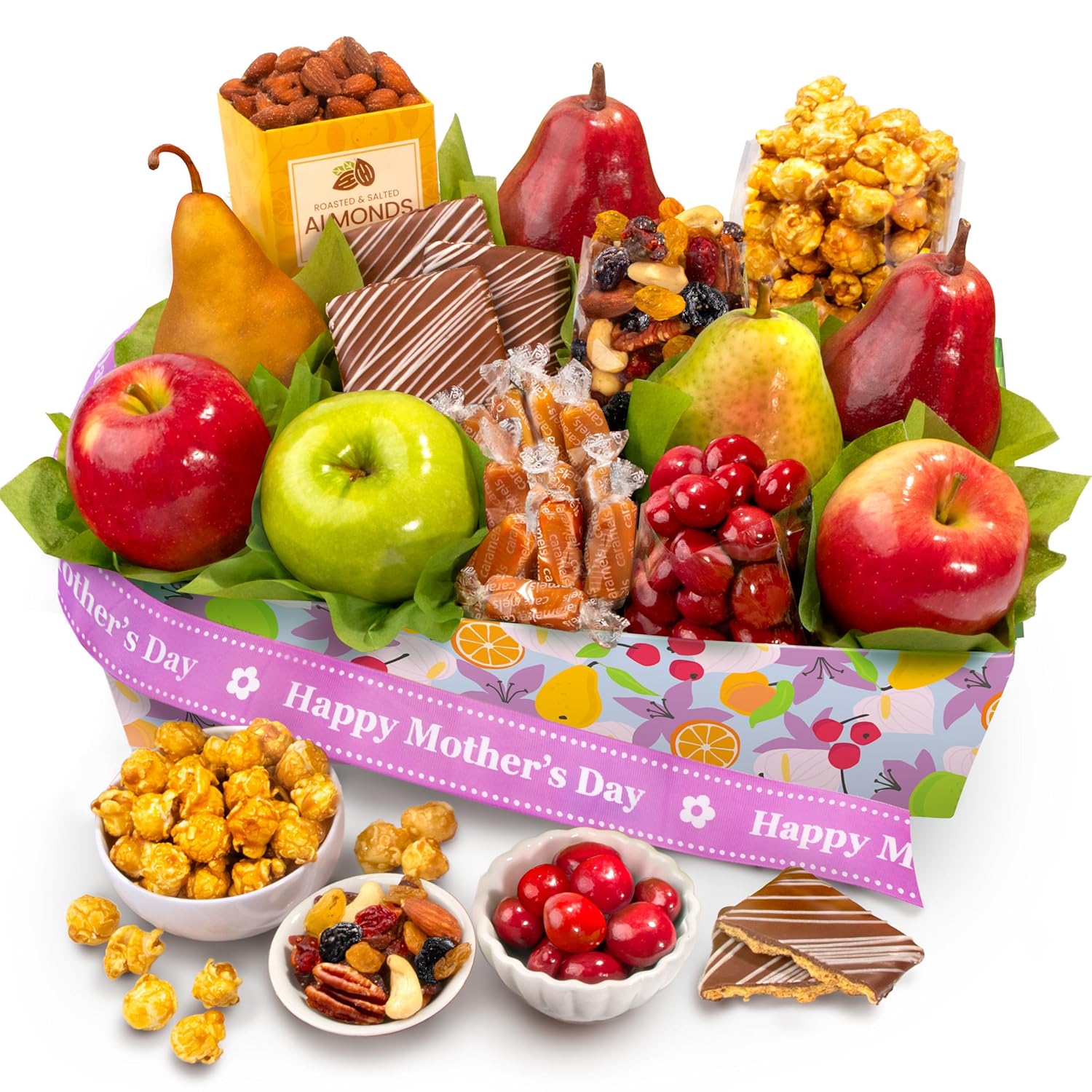 Happy Mother’s Day Orchard Delight Fruit and Gourmet Basket
