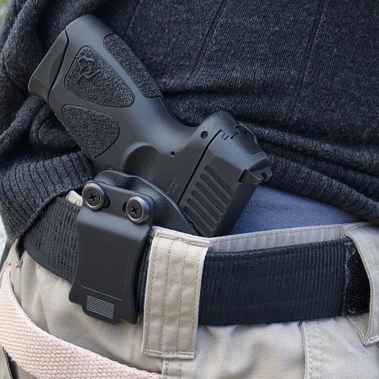 Kydex IWB Holster fits Taurus G2C & G3C w/Olight PL-Mini 2 Attached (G2, G2S, PT-111, PT-140) Right Hand | Inside Waistband for Concealed Carry | Adjustable Retention