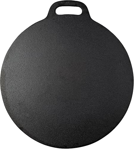 Victoria 12-Inch/30.5-Centimeter Cast Iron Tawa Dosa Pan, Cast Iron Pizza