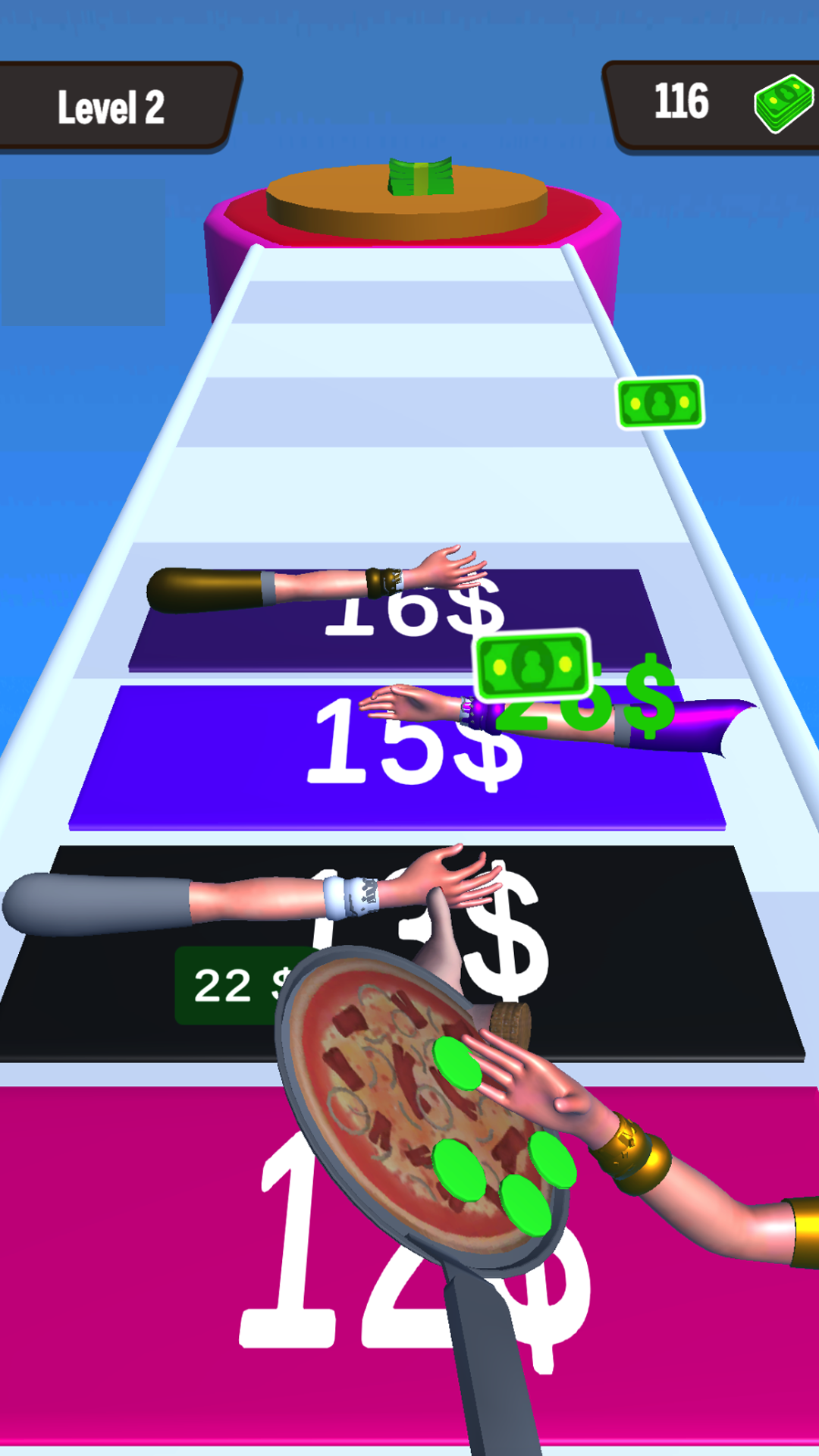 Pizza Run Stack Kids Running Cooking for