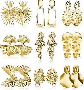 Pendientes Acero Inoxidable Mujer Set De 27 Pendientes Para Piercing - Acero Quirúrgico Hipoalergénico 16G | Dorado Y Plateado Aretes Cartílago 16g Hipoalergenicos