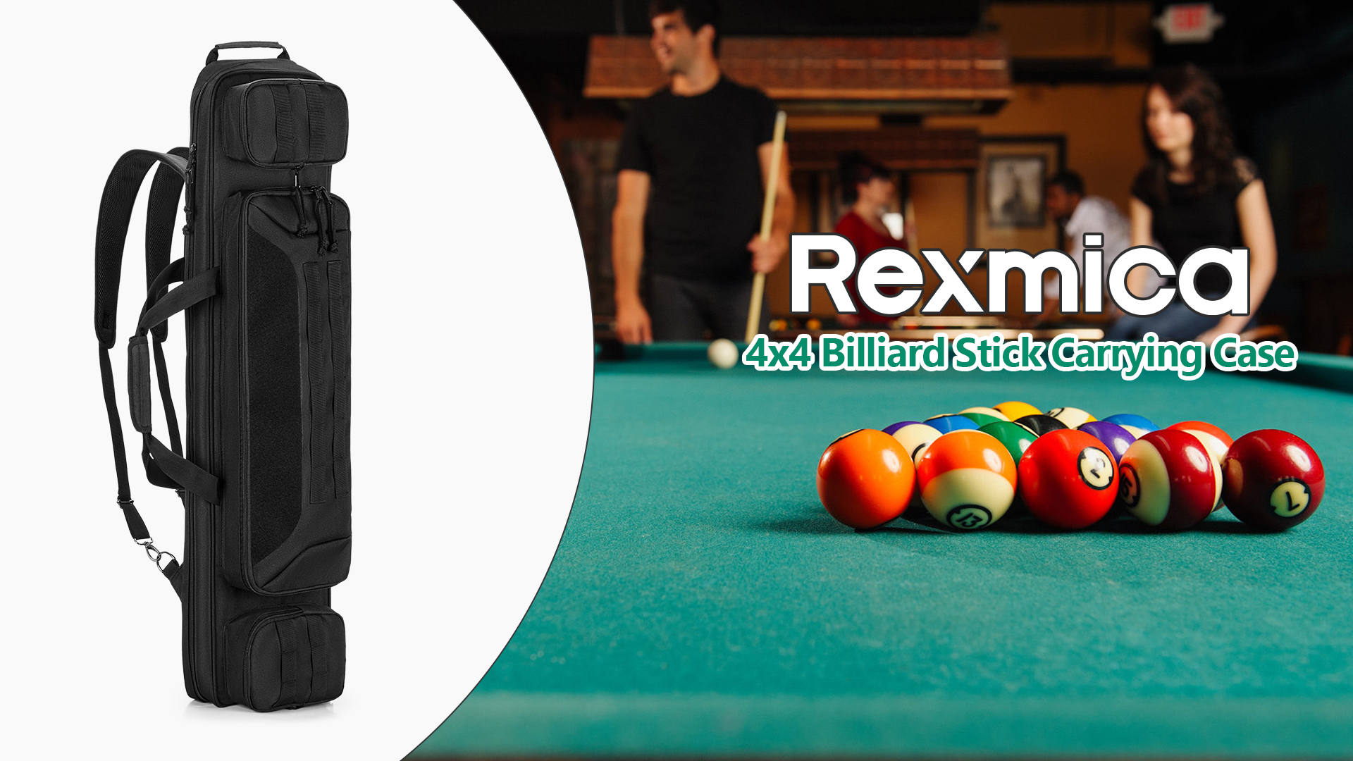 Amazon.com : Rexmica 4x4 Cue Case Holds 4 Butts and 4 Shafts