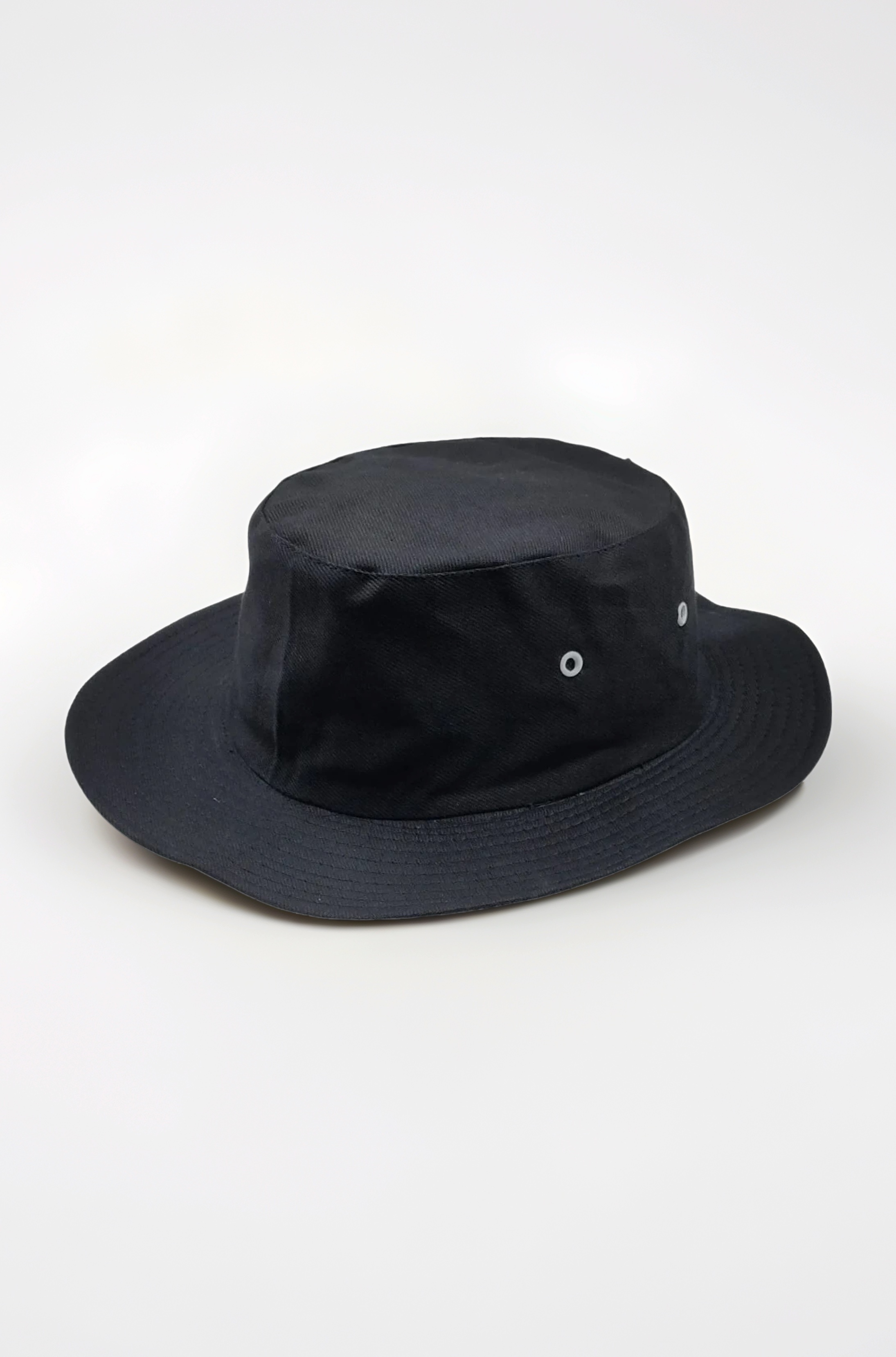Men's Cotton Round Hat (hat-101_Black; Free Size) (Pack of 1)
