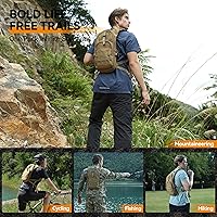 Vista 6 de MARCHWAY Tactical Molle Hydration Pack with 2.5L TPU Water Bladder, Low-Profile Organized Military Backpack for Hiking, Cycling, Backpacking