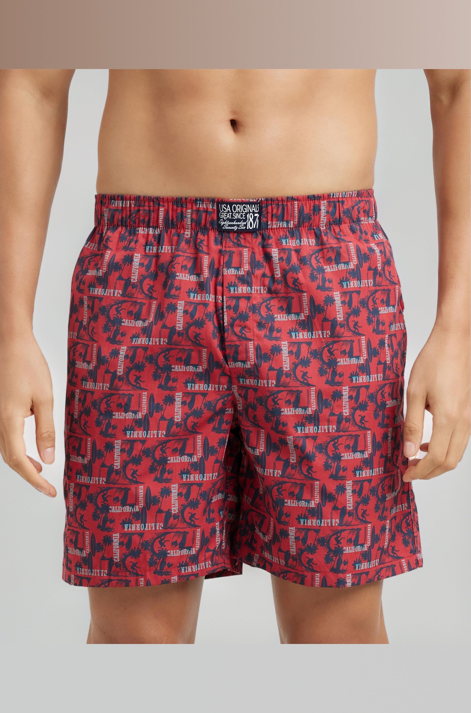 Jockey US57 Men's Super Combed Mercerized Cotton Woven Printed Boxer Shorts with Side Pocket (Prints May Vary)
