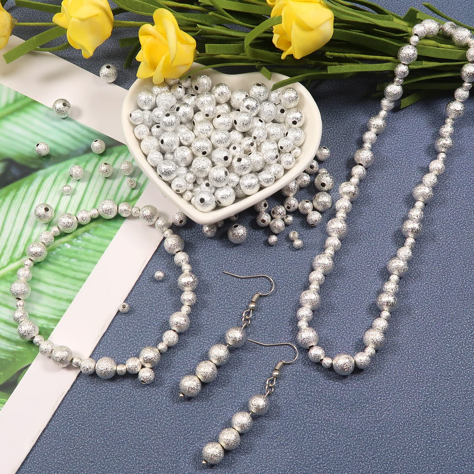 Perline A Fiore 6 Mm - Dorato Con Oro Fino X100 - Foto 9